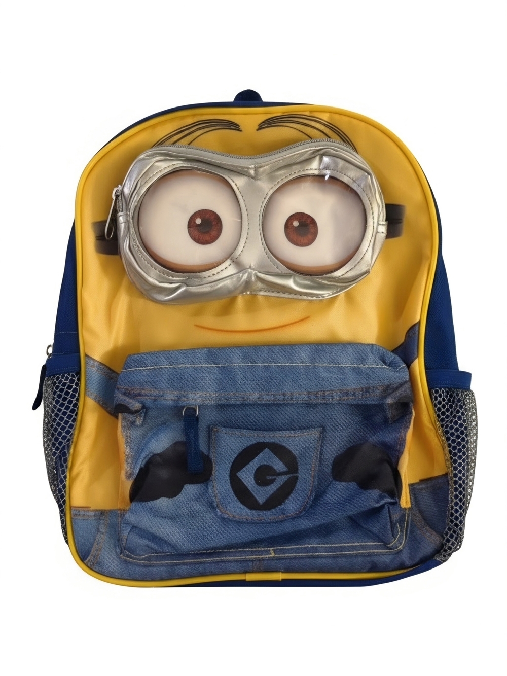 Toddler Minion Backpack with 3D Goggle Detail